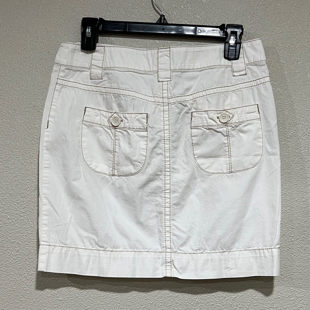 Ann Taylor Loft Off White Denim Mini Skirt - Picture 4 of 6